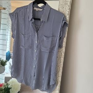 Loft striped button down size medium